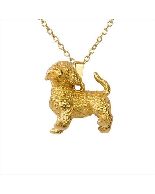 Simon Kemp Jewellers Metallic Cockapoo Pendant Eighteen Carat On Solid Sterling