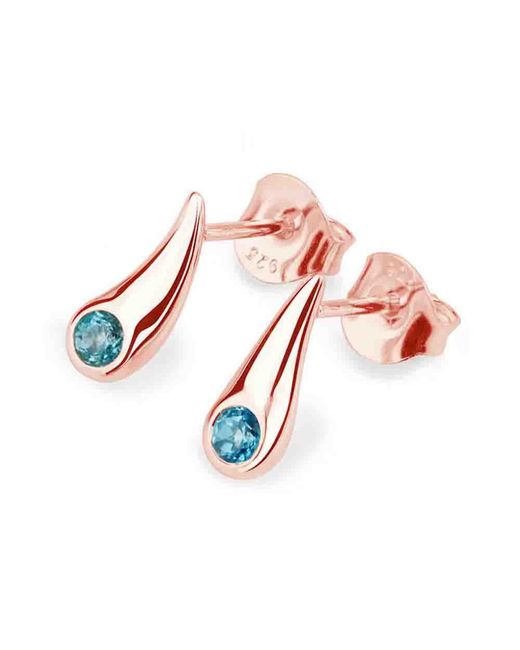 Lucy Quartermaine Pink Couture Stud Earrings