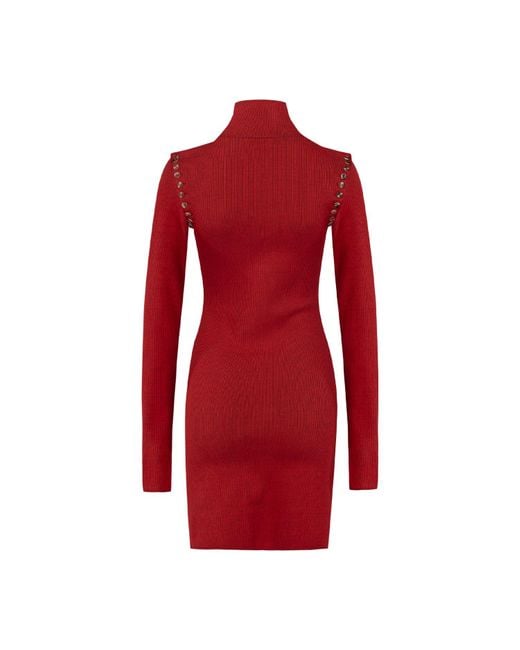 Pcfg Red Your Itch Two Tones Rib Long Sleeve
