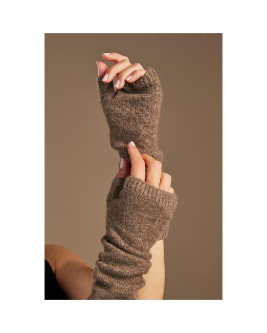 Vanilla&Chocolate Brown Cashmere Gloves Mignon Cafè