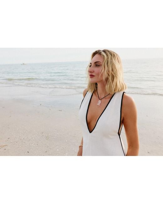 Adriana Pappas Designs Metallic Quartz Fish Choker- Cord