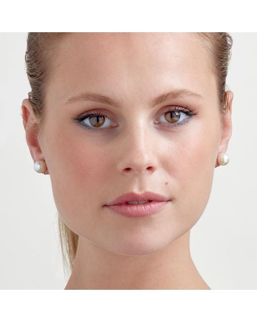 Emma Holland Jewellery Metallic Cream Pearl Stud Clip On Earrings