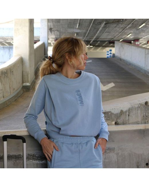 Mimhi Maison Blue Shoulder Pad Sweatshirt & Jogger Co-Ord Set – Baby