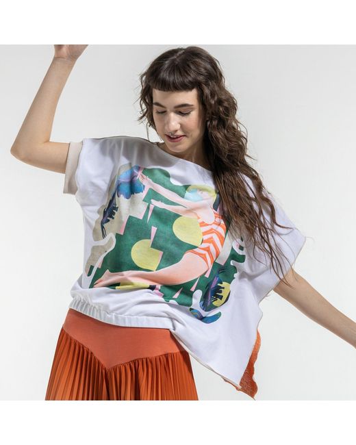 ARTISTA Blue Jump Asymmetric Top