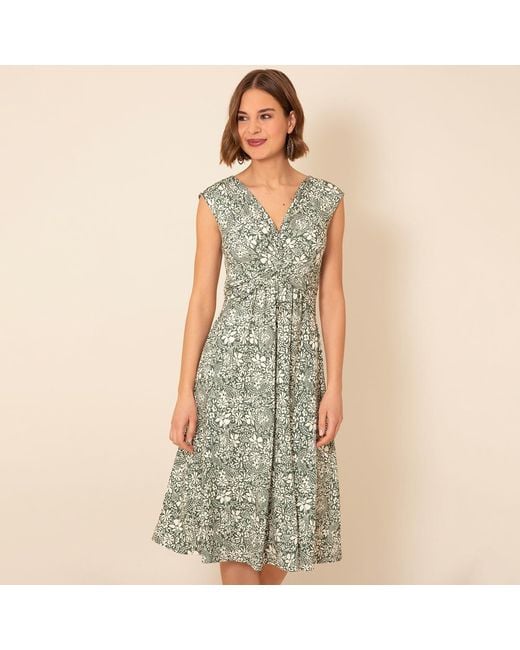 Alie Street London Metallic Renee Knot Dress Botanical