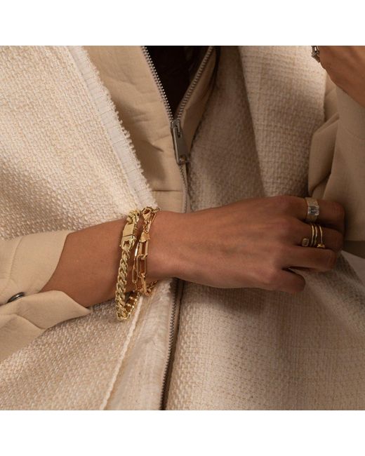 SHYMI Metallic 15mm Paper Clip Bracelet