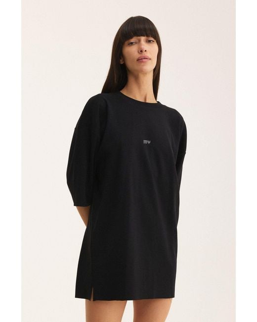 mysimplicated Blue Oversized T-Shirt