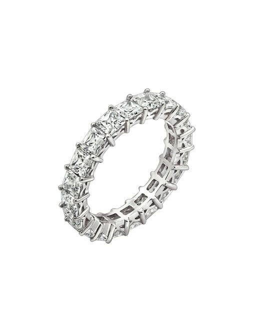 Diamonbliss Metallic Princess Cut Eternity Ring