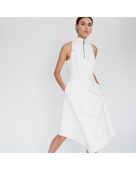 Mirimalist Natural Arya Midi Dress Sleeves Off