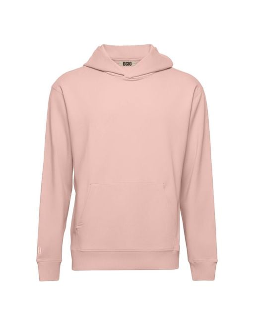 Ocio Leisurewear Pink Classic Softcore Hoodie for men
