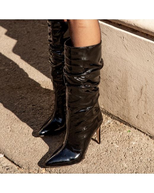 Ginissima Black Leather Eva Boots