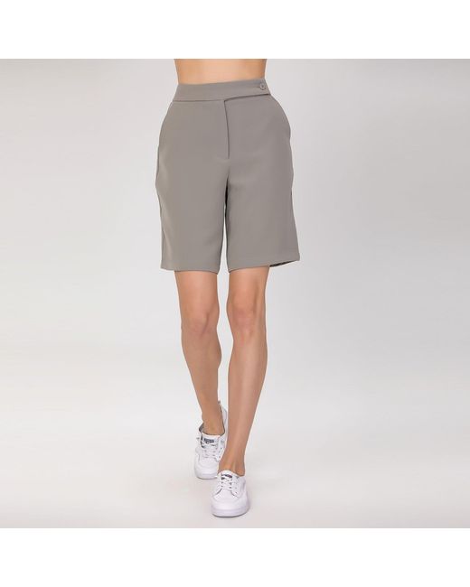 Smart and Joy Black Minimalist Bermuda Shorts