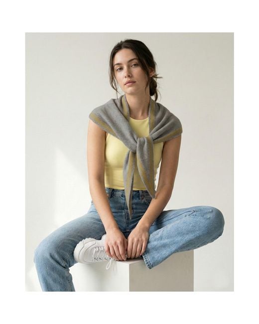 Saachi Purple Solid Triangle Scarf