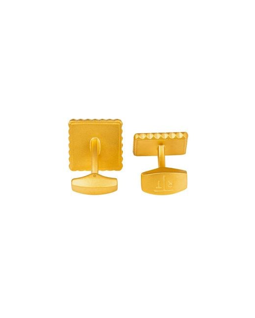 Tateossian Yellow Giza Cufflinks for men