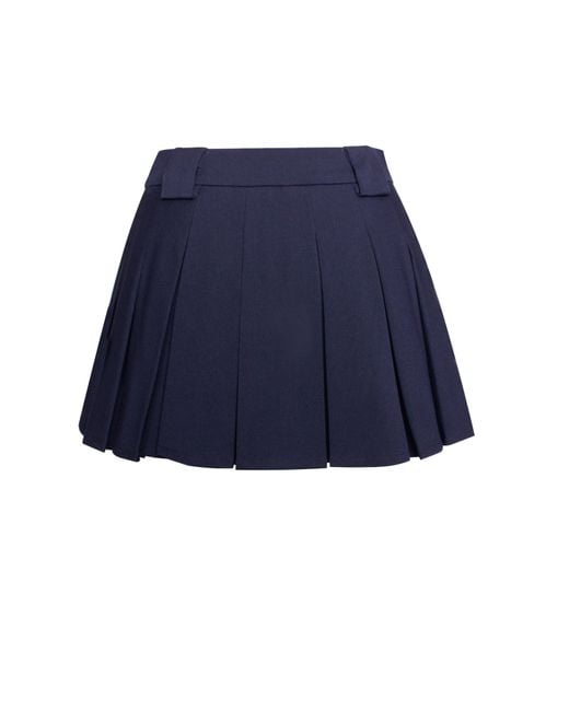 Miss Circle New York Blue Nasya Pleated Mini Skort