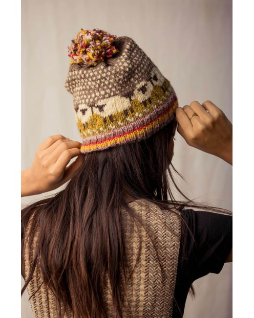 Charkha & Loom Brown Sheepish Beanie