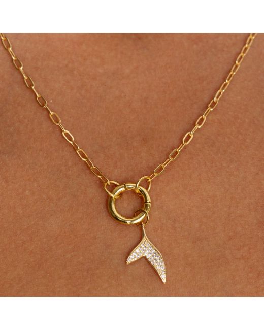 Alexie of Athens Metallic Dainty Paperclip Charm Chain