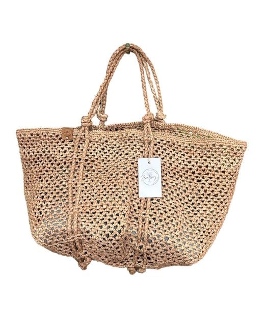 Zanatany Concepts Metallic Sinah- Caramel Tote Bag