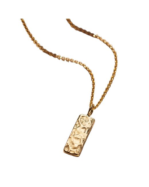 Posh Totty Designs Metallic 9Ct Solid Tag Necklace for men