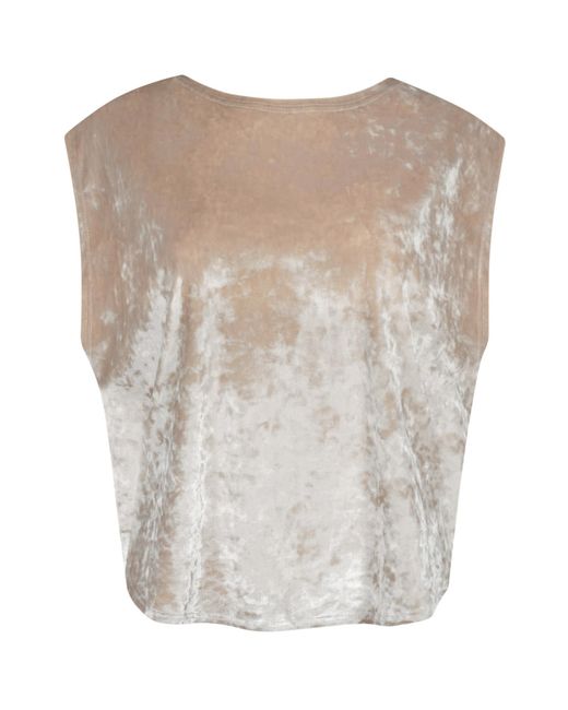 Me & Thee Natural Neutrals No Love Lost Ivory Velvet Tee