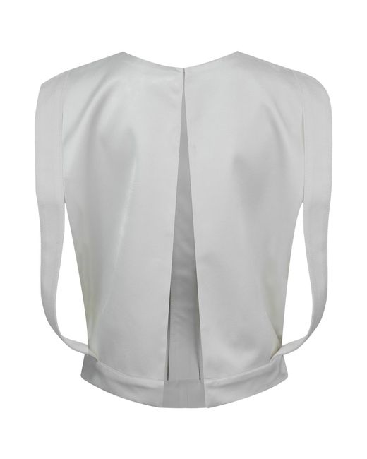 Lorena Saravia Gray Emma Silk Vest
