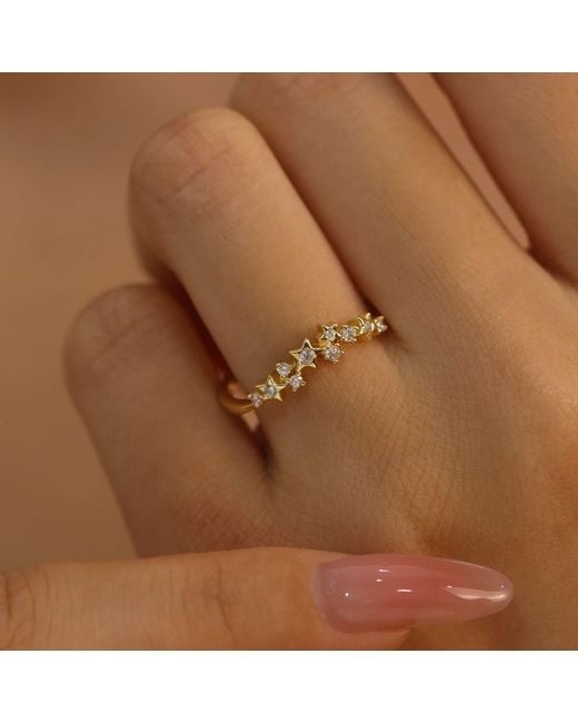 Azura Jewelry New York Metallic Starry Night Ring Vermeil