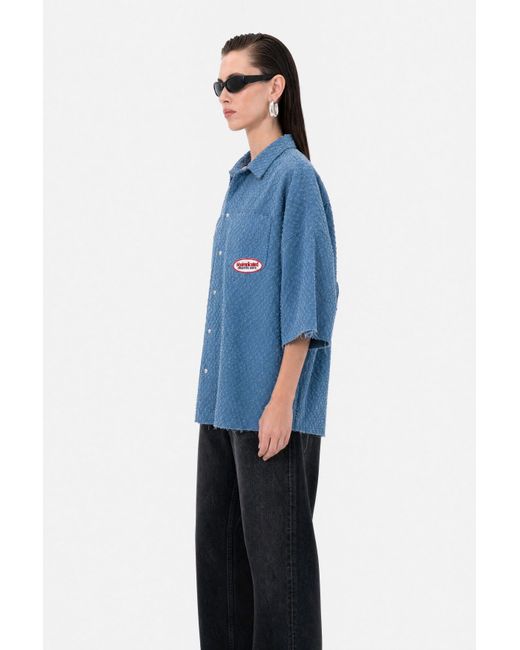 mysimplicated Blue Collar Shirt for men