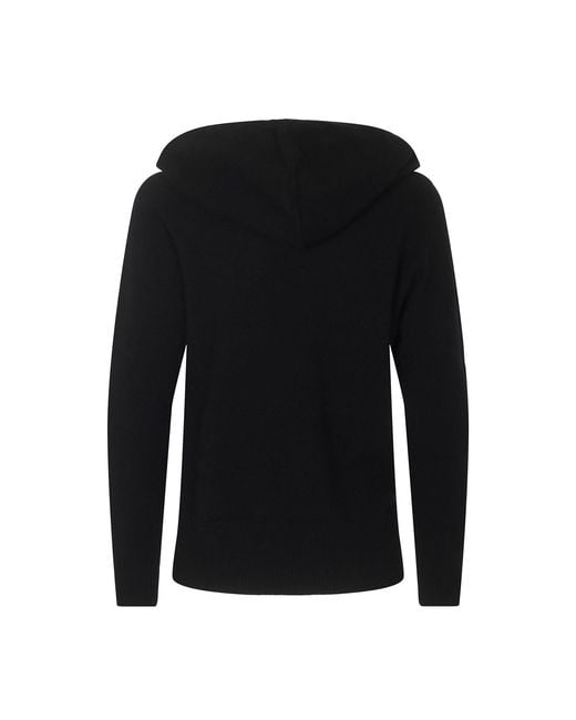 tirillm Black Ida Cashmere Hooded Pullover