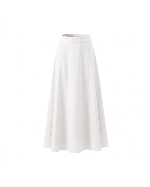 Yumi Kim White Juki Linen Skirt