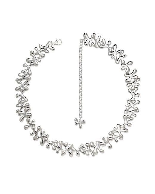 Lucy Quartermaine Metallic Sterling Continual Splash Necklace