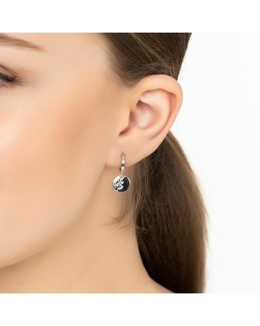 Latelita London Metallic Lunar Moon Huggie Hoop Earrings