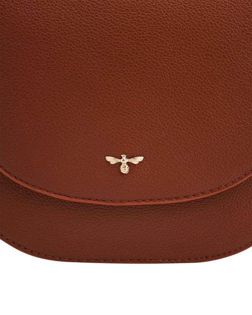 Fable England Brown Beth Saddle Crossbody Bag
