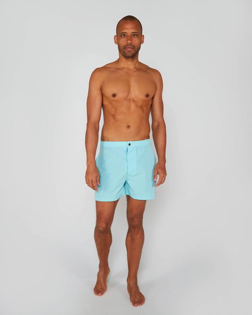 Lords of Harlech Blue Quack Swim Short for men