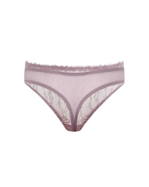 Daily Underwear Purple String Panties Light