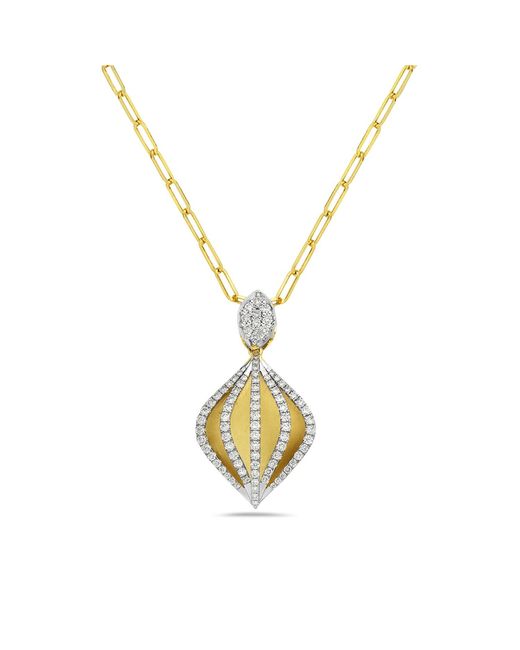 Artisan Metallic Yellow Gold Natural Diamond Designer Necklace Handmade Jewelry