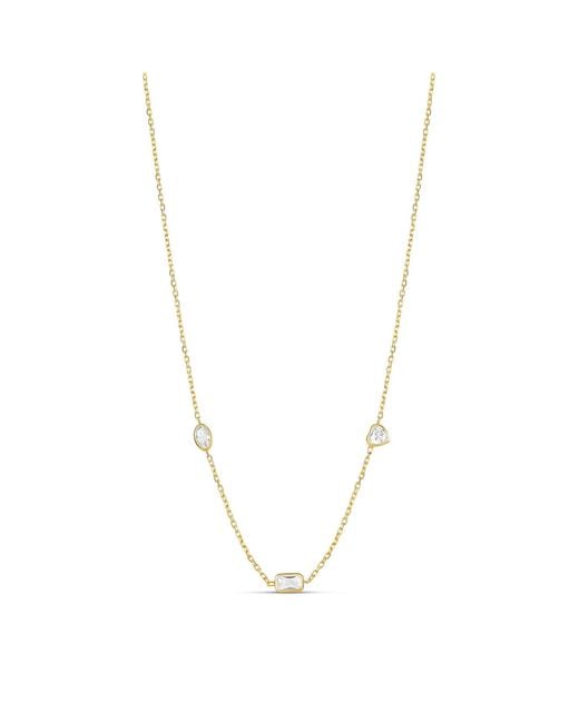 SHYMI Metallic Multi Fancy Shape Necklace