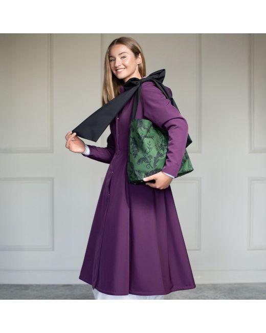 RainSisters Green Secret Forest Bow Tote Bag