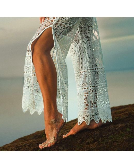 Shooni White Joanna Flare Trouser