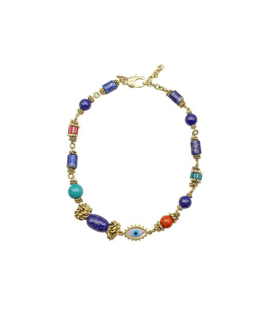 Bayemeyc Blue Naira Lapis Lazuli Necklace