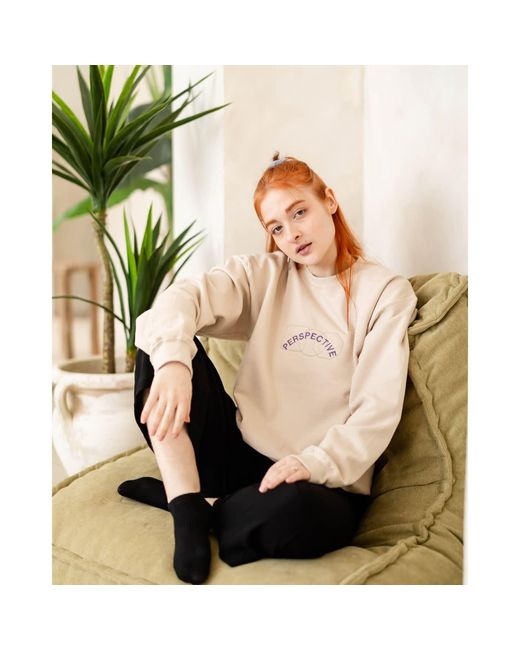 Nooltrends White Neutrals Perspective Sweatshirt Gender Neutral for men