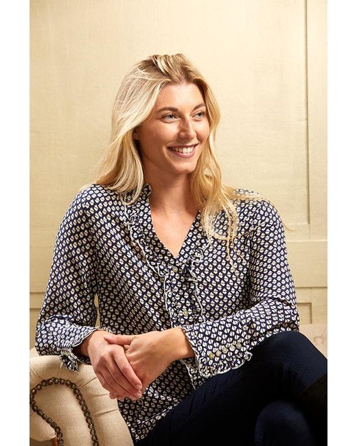 Guinea London Blue Print Shirt