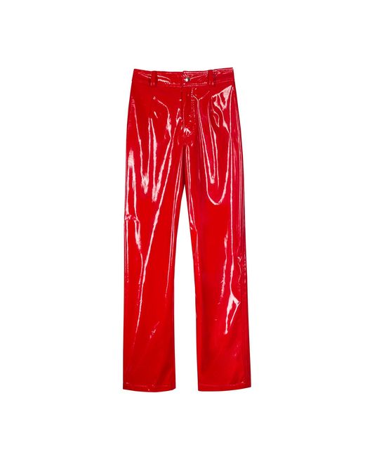 Paloma Lira Red Plastic Pants for men