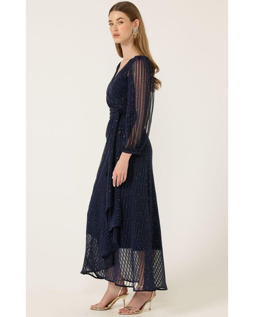 SACHA DRAKE Blue Sierra Wrap Dress