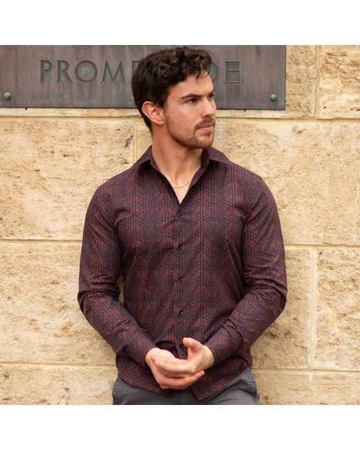 Maurice Saxe Purple Habsburg Shirt for men