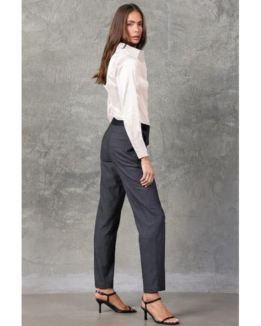 Madison / Savile White Ivory Haven Fitted Satin Shirt