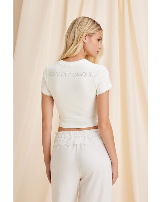 Scarlett Gasque White Daydream Reveal Tee