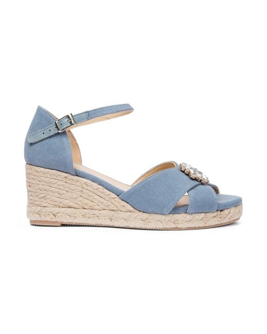 Joyasol Blue Flora Espadrille Ocean