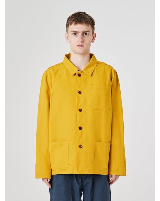 Uskees Yellow Overshirt for men