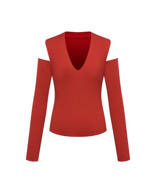 Emma Wallace Red Min Top