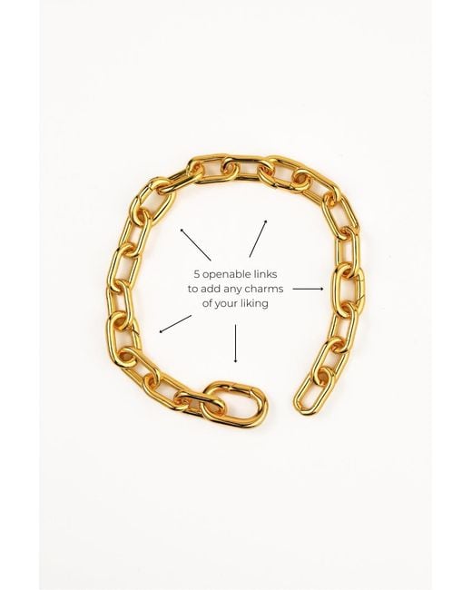 Zynnia Collective Metallic Mod Chain Bracelet